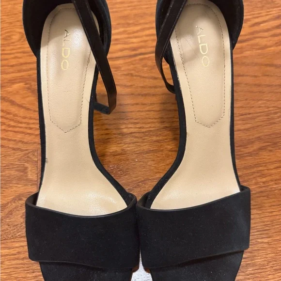 ALDO Black Strappy Heels - Picture 9 of 12